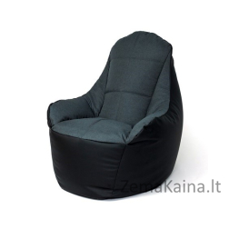 Sako Boss juodai grafitinis krepšys Pouffe XXL 140 x 90 cm