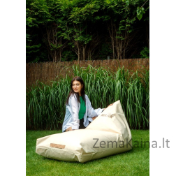 Sako krepšys Pouffe Beige čiužinys XXL 160 x 80 cm