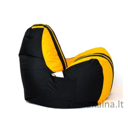 Sako krepšys Pouffe Ferrari juoda-geltona XXL 140 x 100 cm