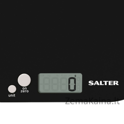 Salter 1177 BKWHDR Leaf Electronic Digital Kitchen Scale - Black