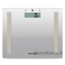 Salter 9113 SV3RAREU16 Compact Glass Analyser Bathroom Scales - Silver