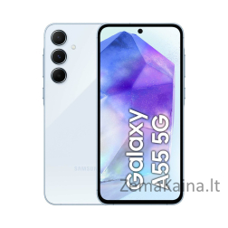 Samsung Galaxy A55 5G 16,8 cm (6.6") Hibridinis lizdas dviem SIM kortelėms Android 14 C tipo USB 8 GB 256 GB 5000 mAh Mėlyna