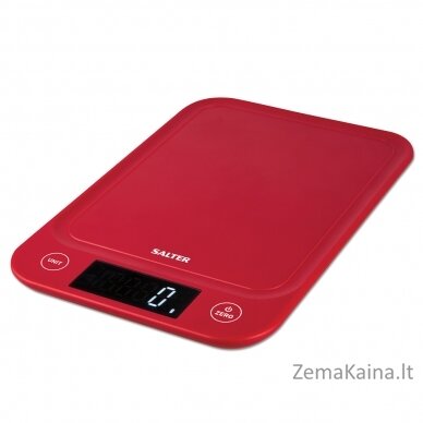 Salter 1067 RDDRA Digital Kitchen Scale, 5kg Capacity red 1