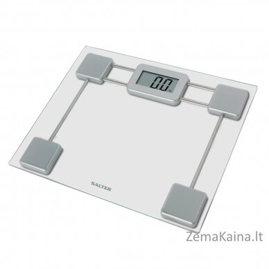 Salter 9081 SV3R Toughened Glass Compact Electronic Bathroom Scale 1