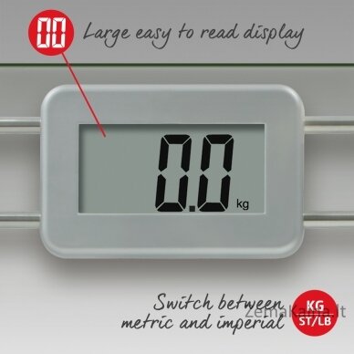 Salter 9081 SV3R Toughened Glass Compact Electronic Bathroom Scale 2