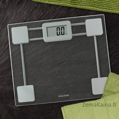 Salter 9081 SV3R Toughened Glass Compact Electronic Bathroom Scale 4