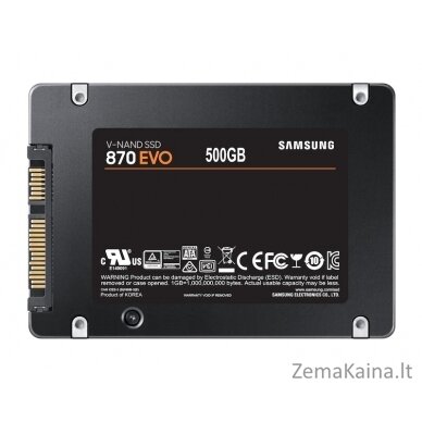 Samsung 870 EVO 2.5" 500 GB „Serial ATA III“ V-NAND 4