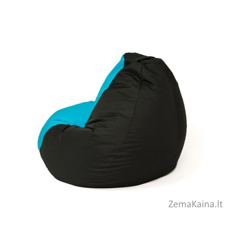 Sako krepšys Pouffe Pear juoda ir mėlyna XXL 140 x 100 cm 2