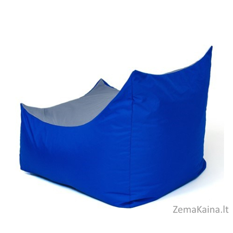 Sako krepšys Pouffe Tron mėlynai pilkas XXL 140 x 90 cm 1