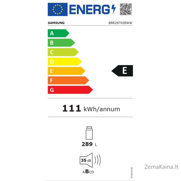Šaldytuvas Samsung BRR29703EWW 5