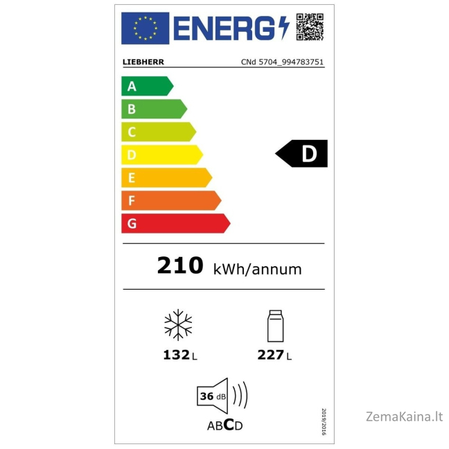 Šaldytuvas Liebherr CNd 5704 Pure NoFrost 2