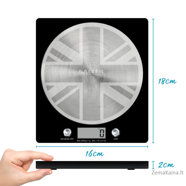 Salter 1036 UJBKDR Great British Disc Digital Kitchen Scale 6