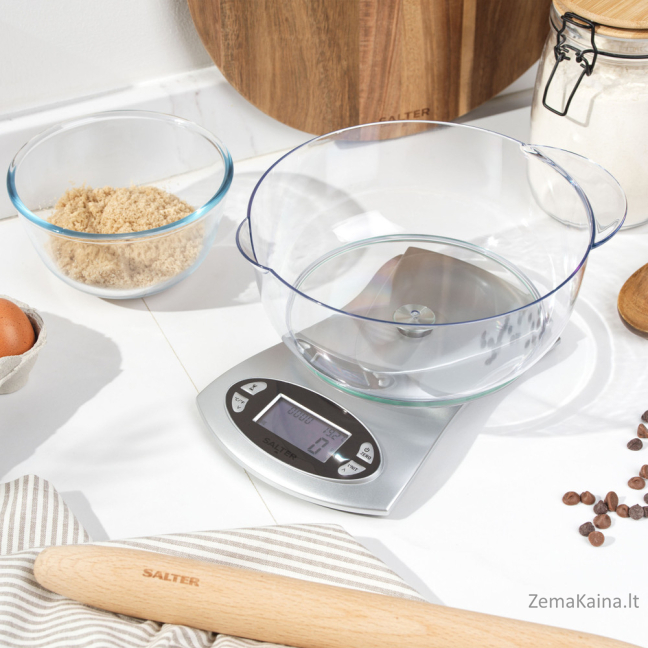 Salter 1069 SVDR 5KG Electronic Kitchen Scale - Silver 4