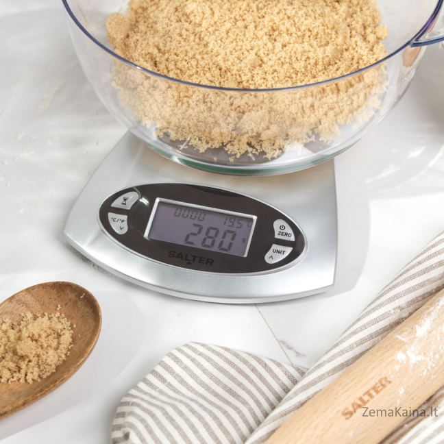 Salter 1069 SVDR 5KG Electronic Kitchen Scale - Silver 3