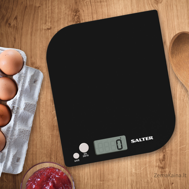 Salter 1177 BKWHDR Leaf Electronic Digital Kitchen Scale - Black 5