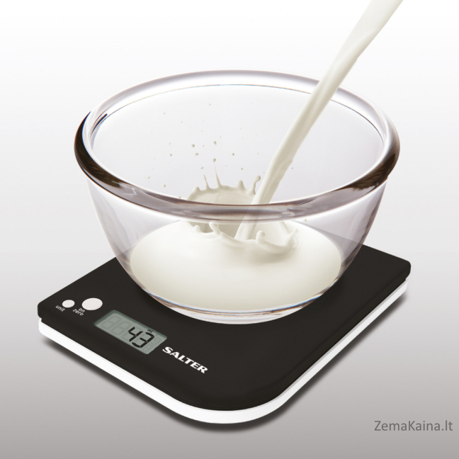 Salter 1177 BKWHDR Leaf Electronic Digital Kitchen Scale - Black 4