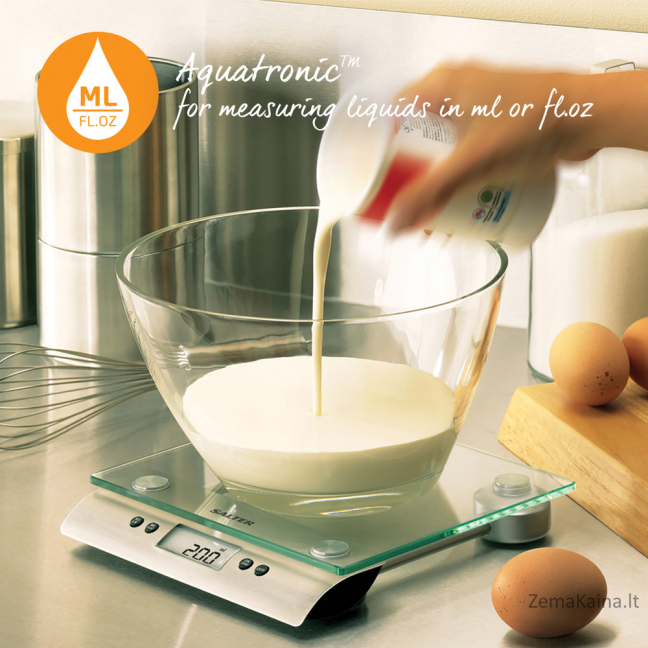 Salter 3003 SSSVDR08 Aquatronic Glass Kitchen Scale 5