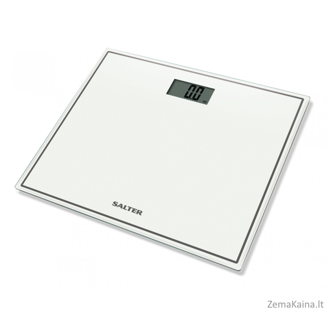Salter 9207 WH3R Compact Glass Electronic Bathroom Scale - White