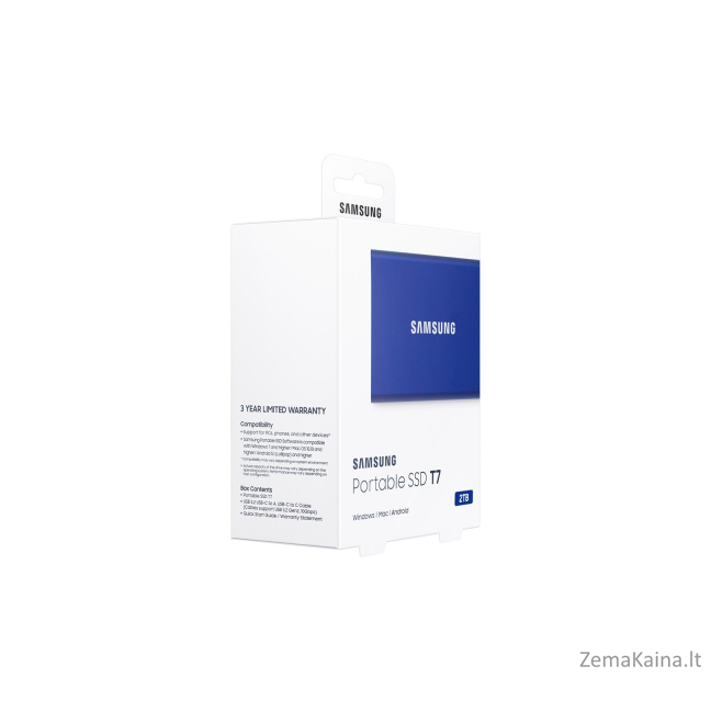 Samsung Portable SSD T7 2000 GB Mėlyna 1