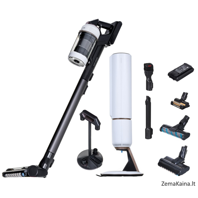 Samsung VS20B95843W rankinis dulkių siublys Juoda, Chromas, Balta Dulkių maišas 36