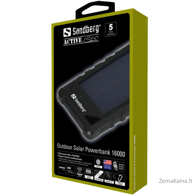 Sandberg 420-35 Outdoor Solar Powerbank 16000mAh 2