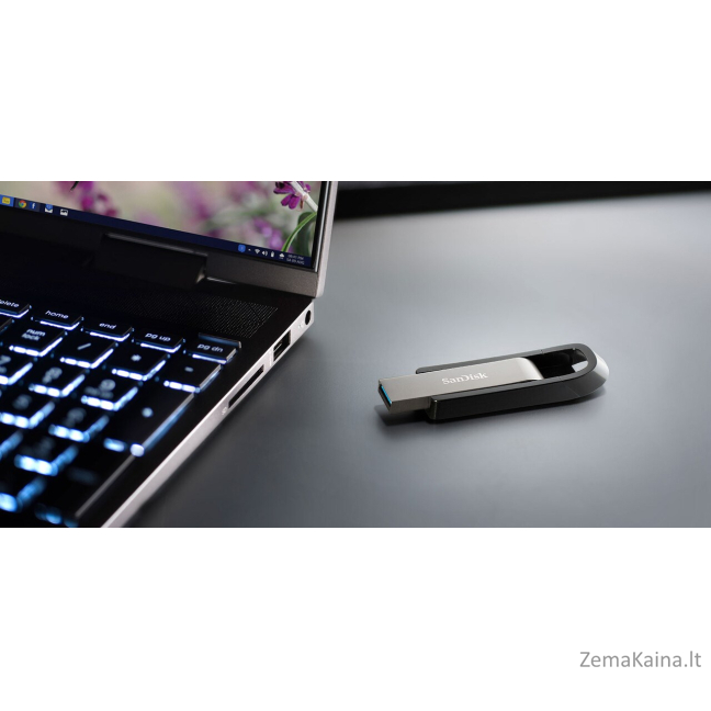 SanDisk Extreme Go USB atmintukas 256 GB USB A tipo 3.2 Gen 1 (3.1 Gen 1) Nerūdijančiojo plieno 5