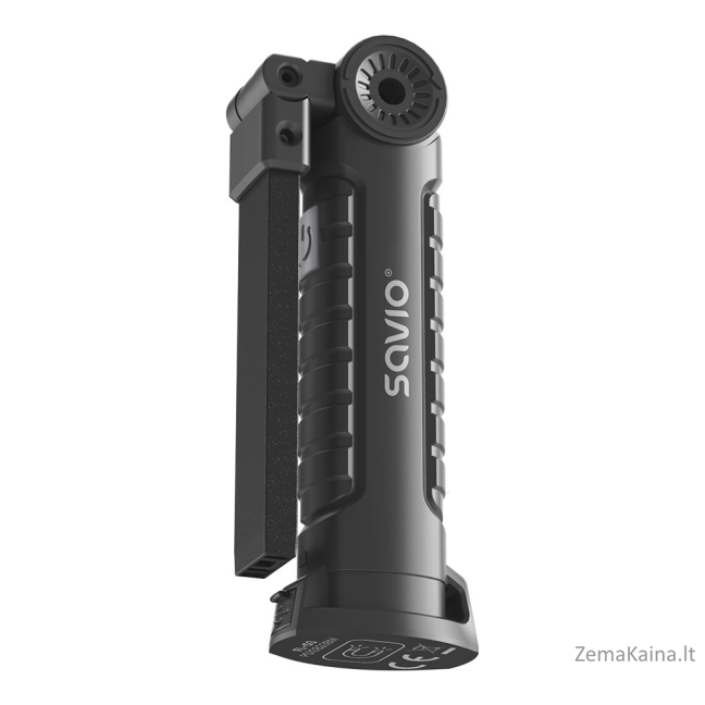 Savio FL-03 COB LED 3 W įkraunama dirbtuvių lempa, USB-C, 150 lm, besisukanti galvutė, magnetas 4