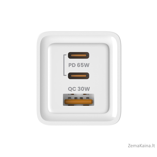 SAVIO LA-07 GaN 65W tinklo įkroviklis, USB, QC4.0+, PD 3.0, baltas 7