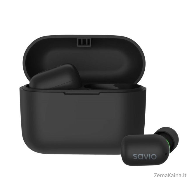 Savio TWS-09 IPX5 Ausinės be mikrofono ir ausinės su mikrofonu Bevielis Įkišamos į ausį Muzika Bluetooth Juoda 1