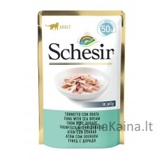 SCHESIR in jelly Tuna with sea bream - šlapias kačių maistas - 50 g