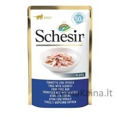 SCHESIR in jelly Tuna with seabass - šlapias kačių maistas - 50 g