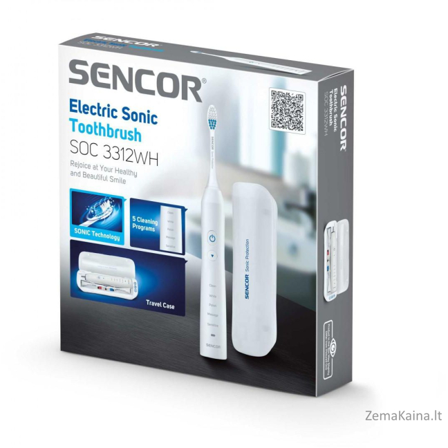 „Sencor Sonic Brush Soc 3312Wh White“ 4