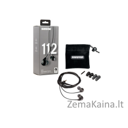 Shure SE112-GR Ausinės Vielinis Įkišamos į ausį Skambučiai / muzika Juoda, Pilka