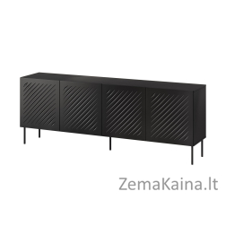 SIENA komoda 200x40x75 matinės juodos spalvos