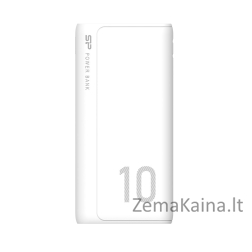 SILICON POWER GP15 Powerbank Išorinis akumuliatorius 10000 mAh 2x USB 2.1A (SP10KMAPBKGP150W) Balta