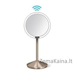 Simplehuman kosmetinis veidrodis Mini jutiklinis veidrodis su rožinio aukso danga (ST3010)