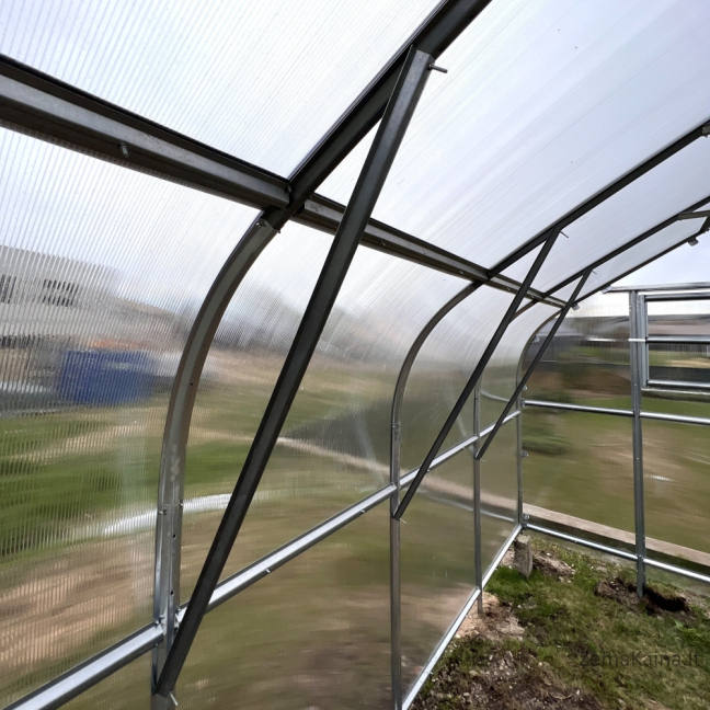 Šiltnamis KLASIKA Drop 2,5 x 10 m (25 m2)  6 mm 9