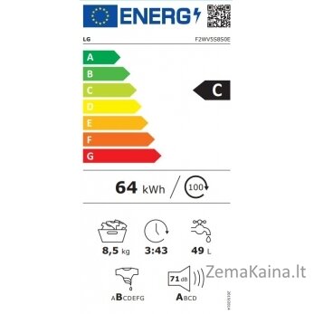 SKALBIMO MAŠINA LG F2WV5S8S0E.ABWQWMR 1