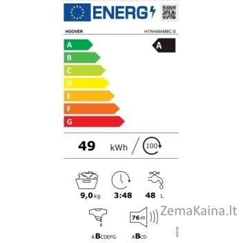 Skalbimo mašina Hoover H7W449AMBC-S 1