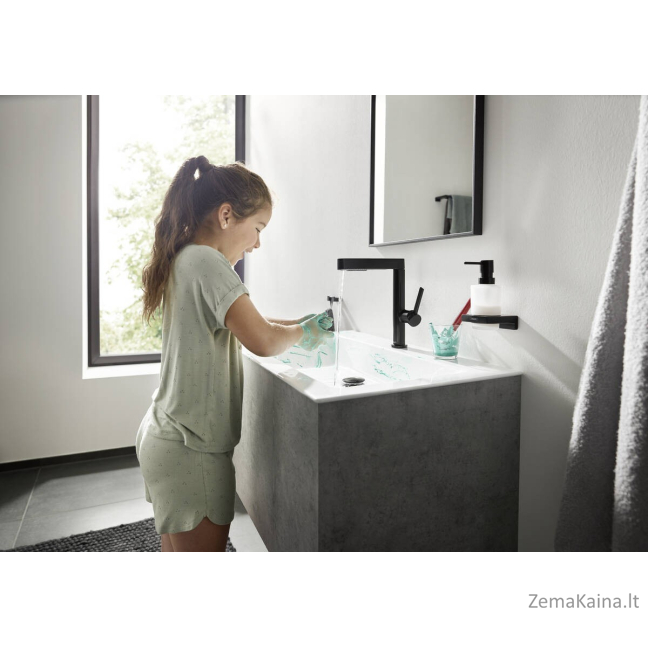 Skysto muilo dozatorius Hansgrohe AddStoris 41745670, juodas matinis 1