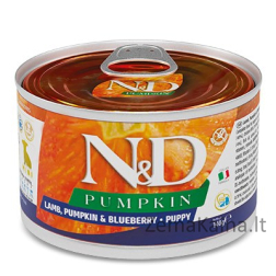 Šlapias šunų maistas - FARMINA N&D DOG LAMB&PUMPKIN&BLUEBERRY PUPPY 140g