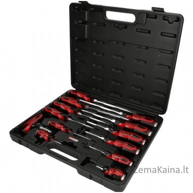 Smūginių atsuktuvų komplektas 13vnt ERGOTORQUE, KS tools