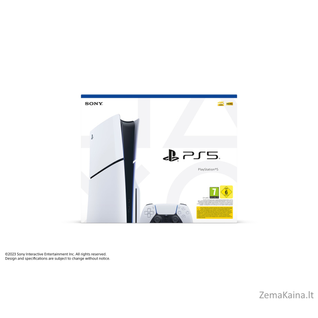 Sony PlayStation 5 Slim Digital 1,02 TB „Wi-Fi“ Juoda, Balta 2