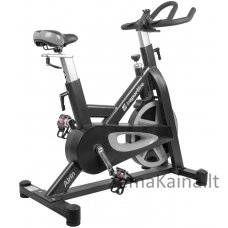 Spiningo dviratis inSPORTline Airin (iki 150kg, smagr. 20kg) - Black-Silver