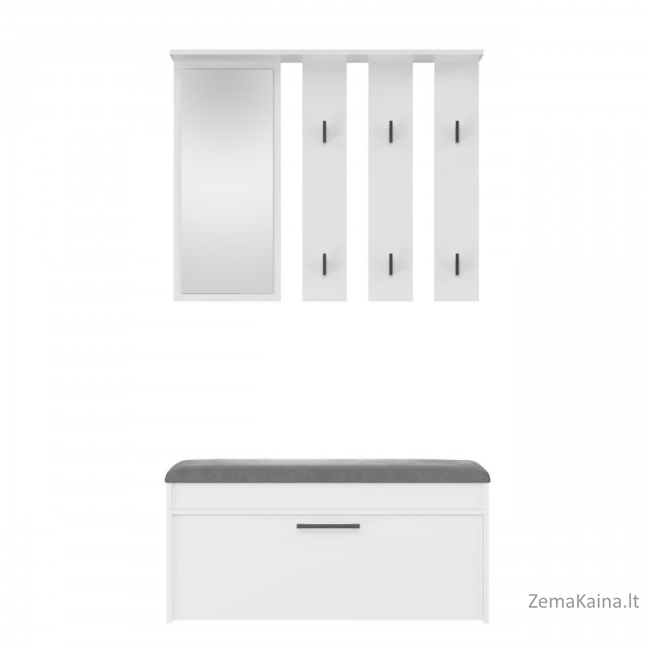 Spinta PARMA 100x35x180 cm, balta 1