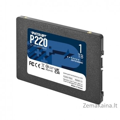 SSD PATRIOT P220 1TB SATA 2,5" 1