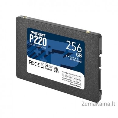 SSD Patriot P220 256GB SATA3 2,5" 2