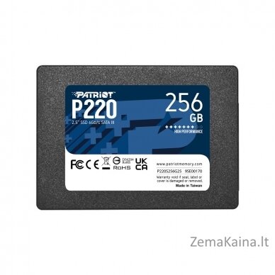 SSD Patriot P220 256GB SATA3 2,5"