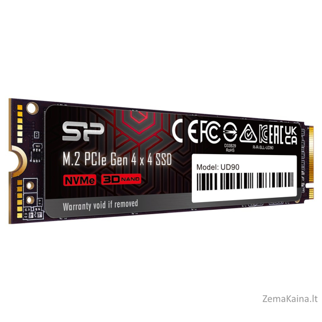 SSD Silicon Power 2TB UD90 NVMe 4.0 Gen4 PCIe M.2 3