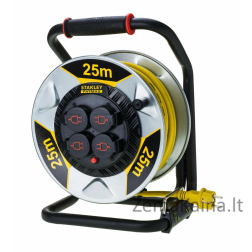 STANLEY RIČIŲ pratęsimo kabelis 25m 3x1,5mm 16A IP44